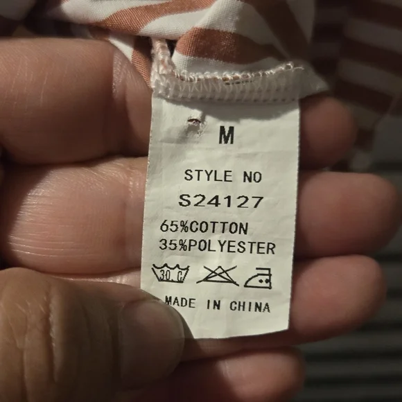 Solution Striped Collar Mini Dress Sz Small - Picture 8 of 10